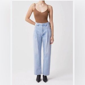 AGOLDE Fold Waistband High Rise Tapered Jean (NWOT)